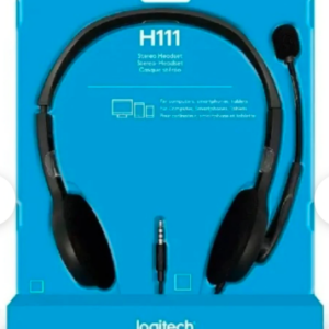 logitech h111 usb headset with clear chat & noise canceling microphone